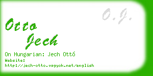 otto jech business card