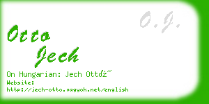 otto jech business card